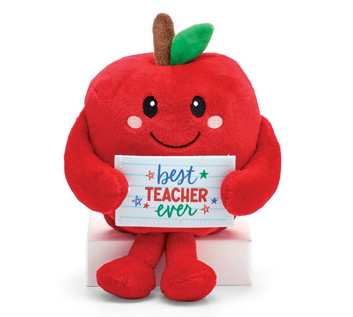 Plush Best Teacher Ever Apple