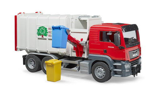 Man Loading Garbage Truck-1