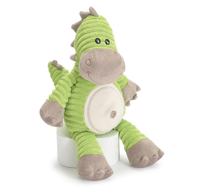Plush Green and Gray Dinosaur