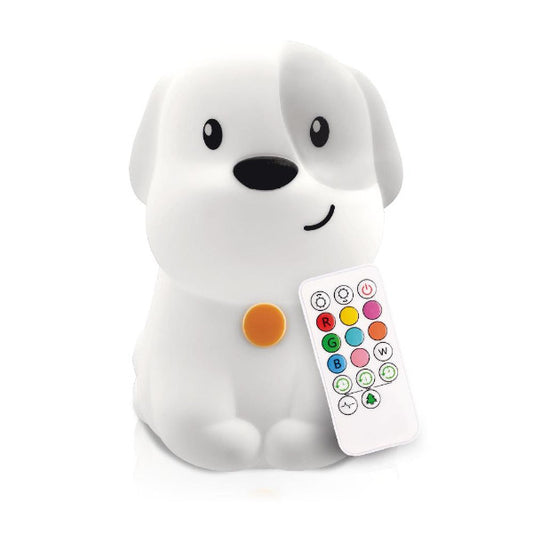 LumiPetsΓö¼┬½ Puppy with Remote - Children's Nursery Touch Night Light