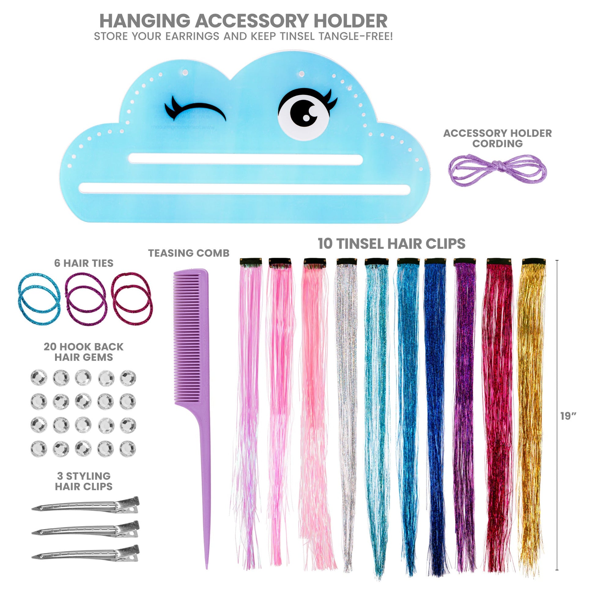 Shimmer Tinsel Hair Kit-1