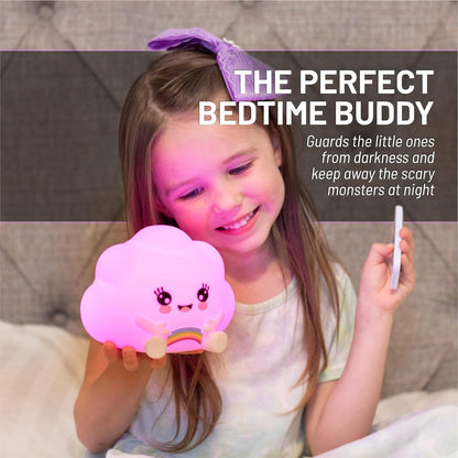 LumiPetsΓö¼┬½ Kawaii Cloud with Remote - Children's Nursery Touch Night Light