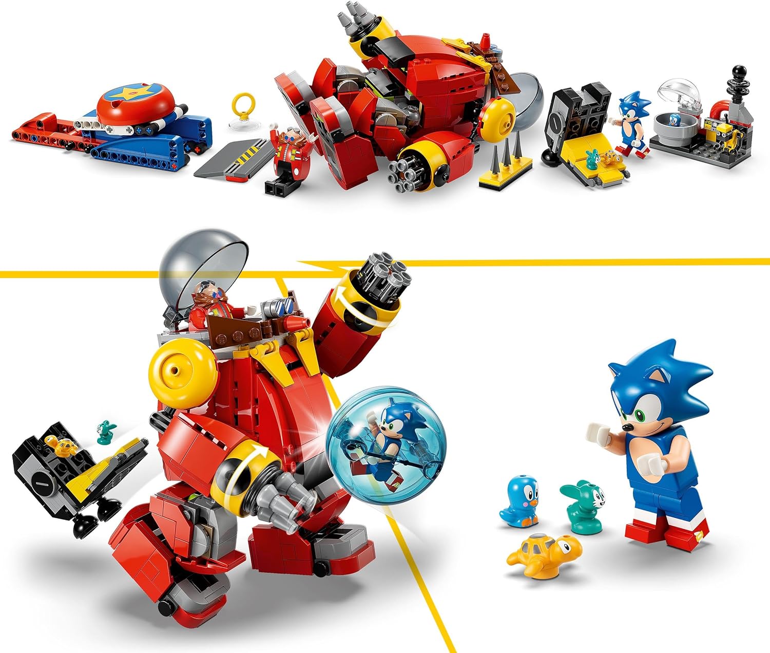 Sonic vs Dr. Eggman's Robot