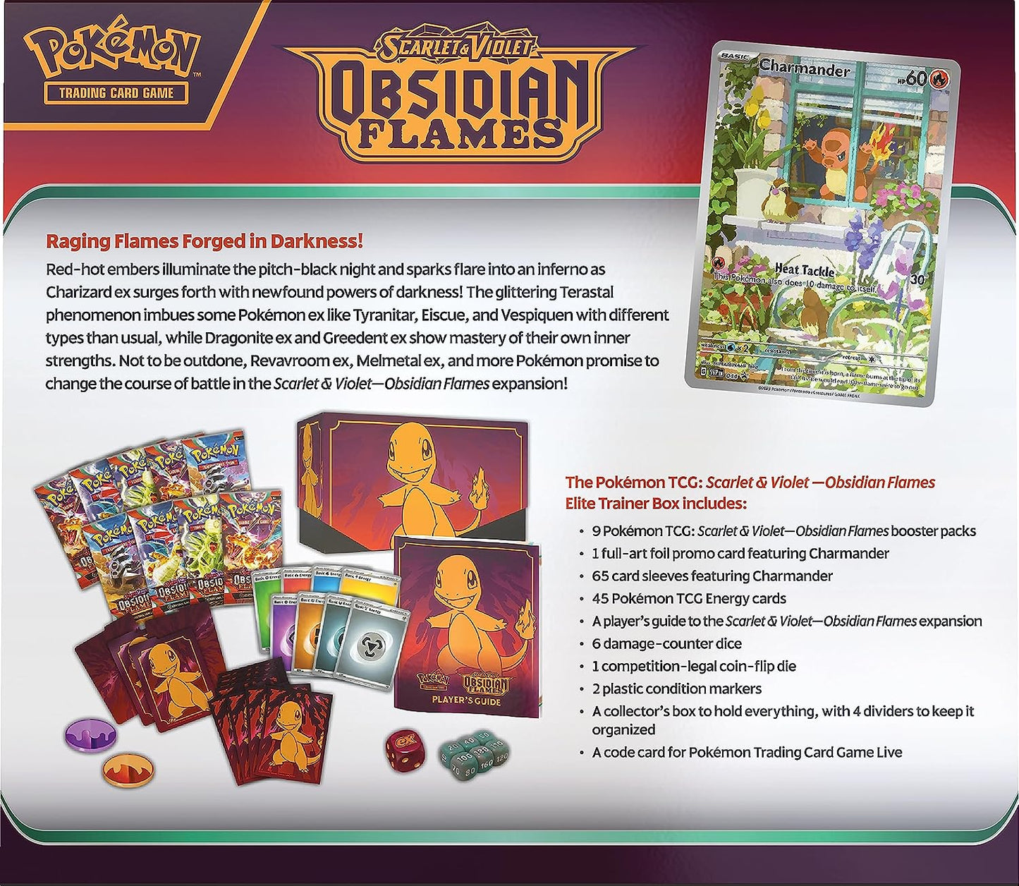 Pokemon Obsidian Flames Elite Trainer box