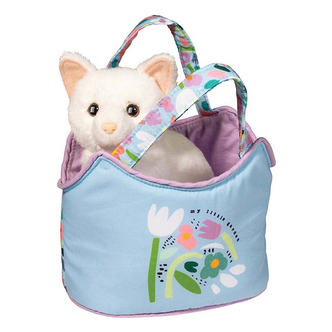 Garden Sak with White Cat