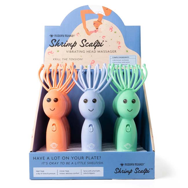 Shrimp Scalip Massager
