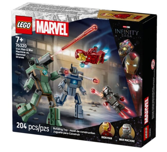 LEGO® Marvel Iron Man & War Machine vs Hammer Drones-1