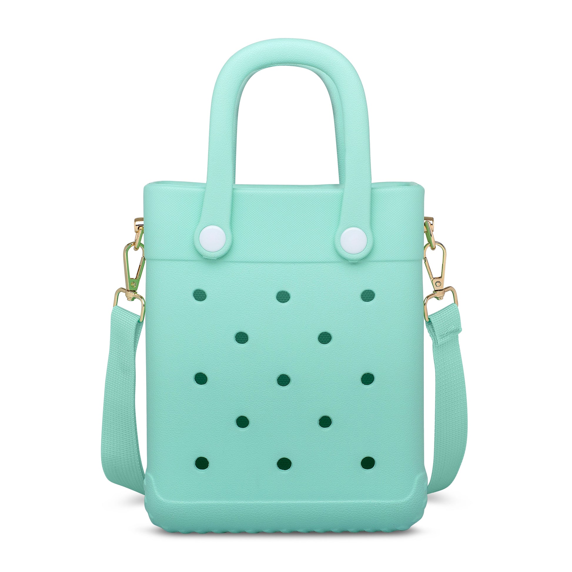 Mint Green Charm Tote-1