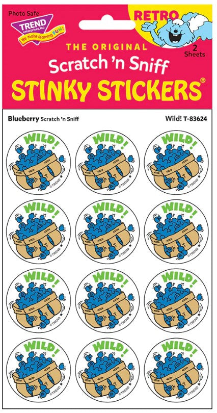 Wild! Blueberry Scratch 'n Sniff Stinky StickersΓö¼┬½