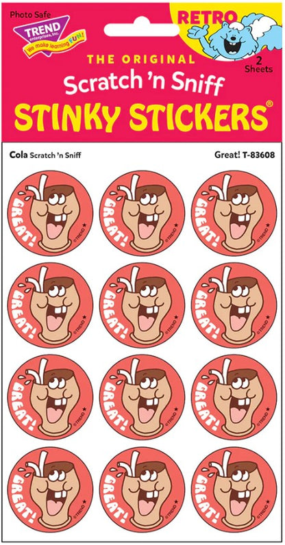 Great! Cola Scratch 'n Sniff Stinky StickersΓö¼┬½
