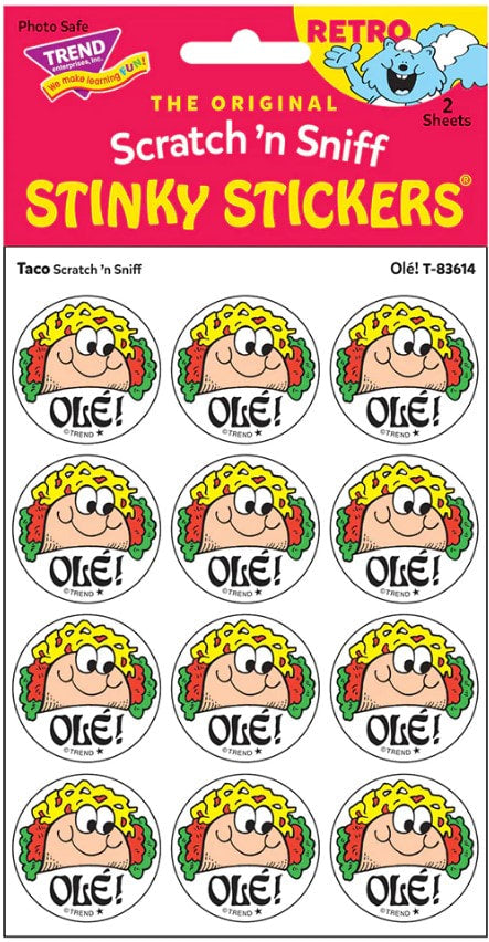 Ole! Taco Scratch 'n Sniff Stinky StickersΓö¼┬½