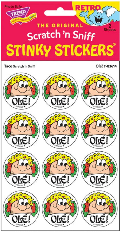 Ole! Taco Scratch 'n Sniff Stinky StickersΓö¼┬½