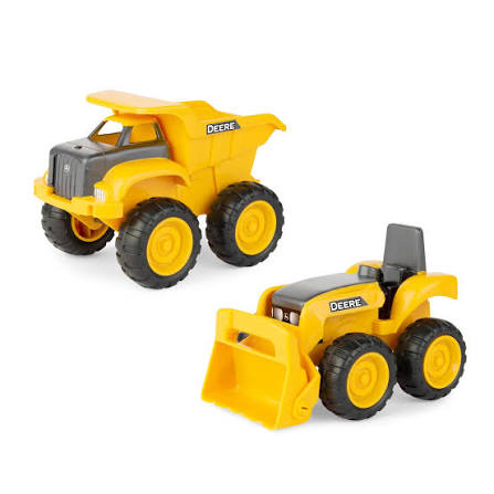 TOMY John Deere Dump Truck and Tractor Toy Yellow